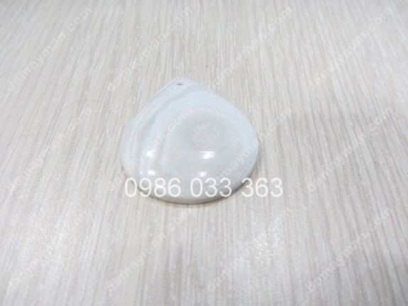 Mặt Dây Chuyền Đá Gỗ Hóa Thạch