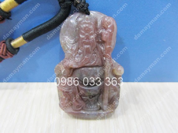 Mặt Dây Chuyền Ông Quan Công Đá Chalcedony