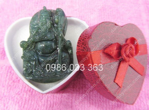 Mặt Dây Chuyền Ông Quan Công Đá Chalcedony