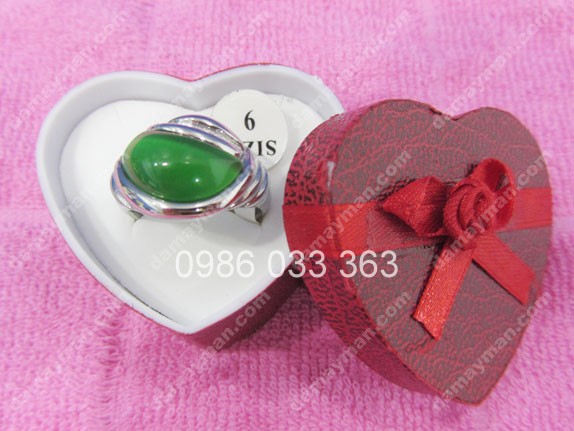 Nhẫn Inox Nữ Đá Mắt Mèo