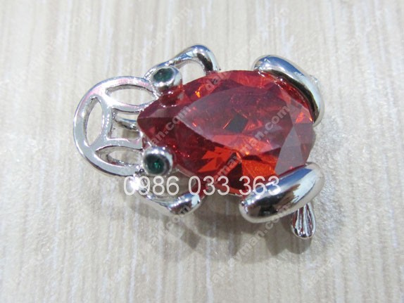 Mặt Dây Chuyền Cóc Ngậm Tiền Đỏ