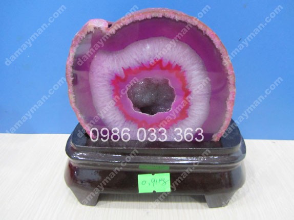 Ổ tụ tài đá agate, damayman.com