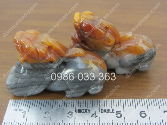 Cặp Tỳ Hưu Đá Chalcedony