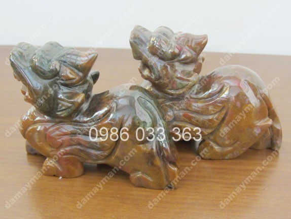 Cặp Tỳ Hưu Đá Chalcedony