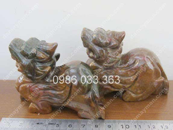 Cặp Tỳ Hưu Đá Chalcedony