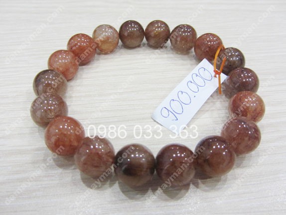 Vòng Tay Thạch Anh Tóc Đỏ 9ly