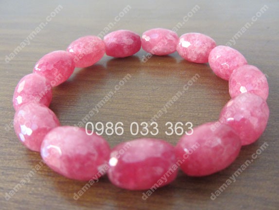 Vòng Tay Ruby Xử Lý Oval