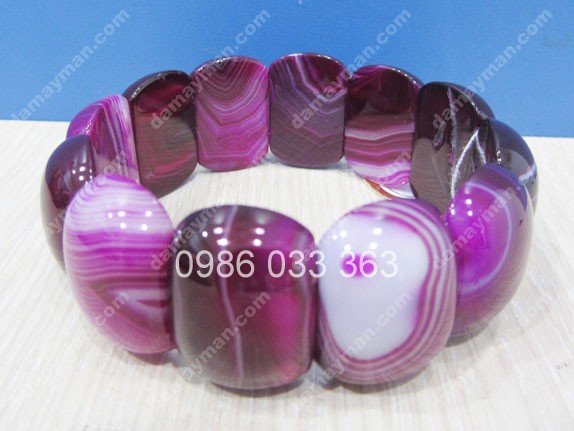 Vòng Tay Đá Mã Não (Agate)