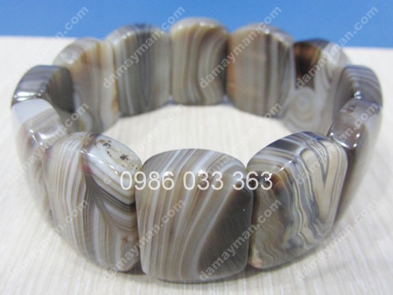 Vòng Tay Đá Mã Não ( Agate)