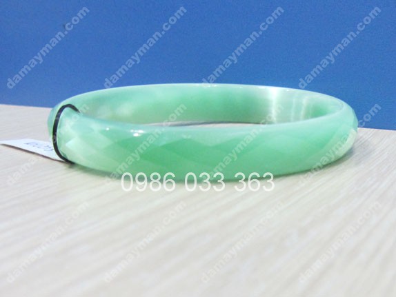 Vòng Tay Mắt Mèo Xanh Lục Bảo 1,5cm