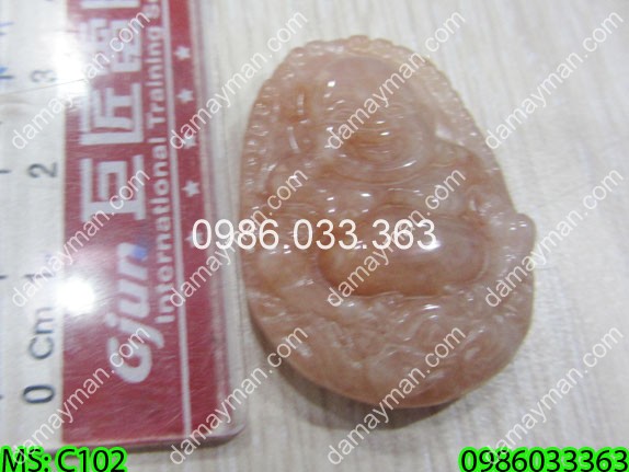 Mặt Dây Chuyền Phật Di Lạc Đá Cẩm Thạch