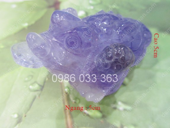 Thiềm Thừ Đá Thạch Anh Tím