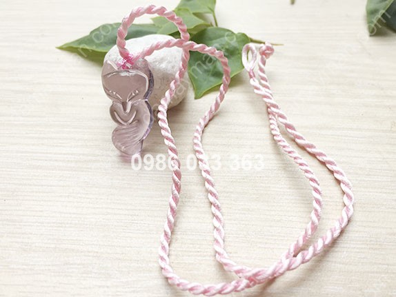 Dây Chuyền Hồ Ly Luu Ly Hồng