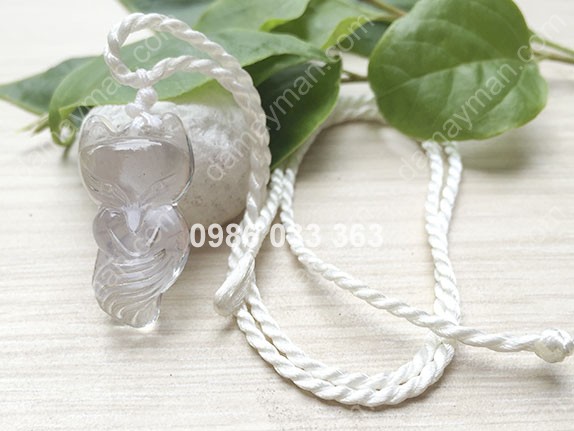 Dây Chuyền Hồ Ly Luu Ly Trắng