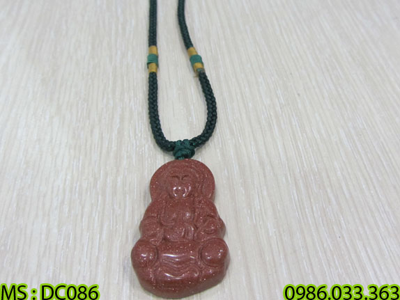 Dây Chuyền Phật Bà Đá Kim Sa 
