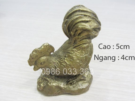 Gà Bằng Đồng Cao 5cm