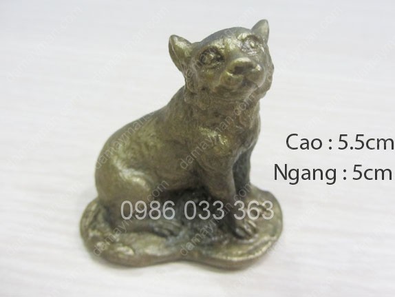 Chó Bằng Đồng Cao 5.5cm