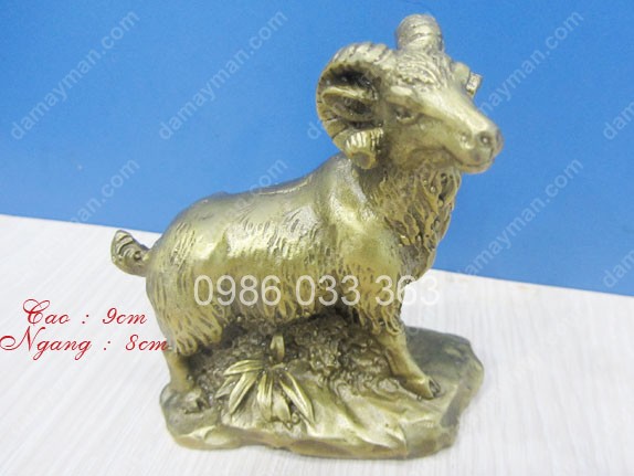 Dê Bằng Đồng Cao 8cm