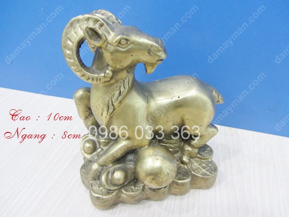 Dê Bằng Đồng Cao 10cm