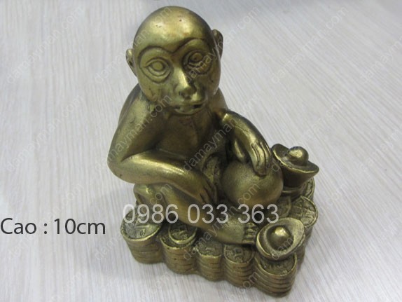 Khỉ Bằng Đồng Cao 10cm