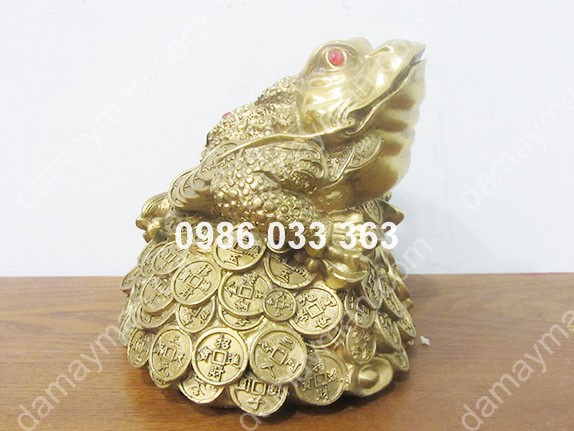 Thiềm Thừ Tiền Lớn Bằng Đồng 