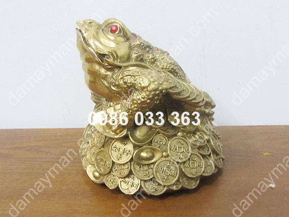 Thiềm Thừ Tiền Lớn Bằng Đồng 