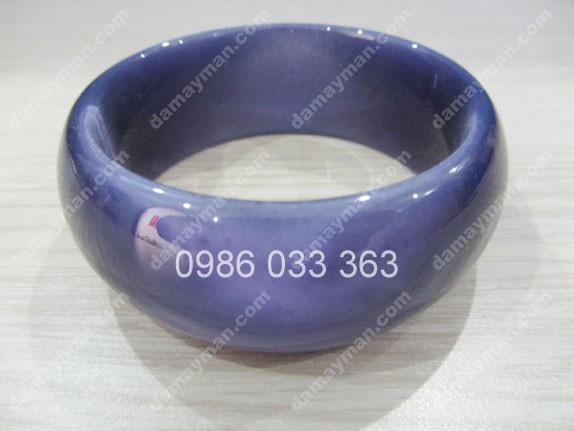 Vòng Đá Mắt Mèo Tím Cà Bảng 2,5cm