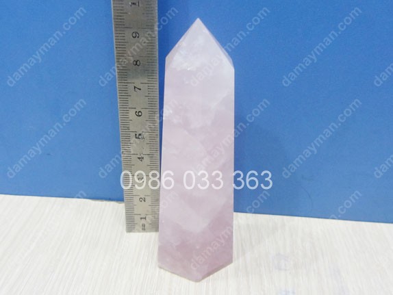 Trụ Đá Thạch Anh Hồng 10cm