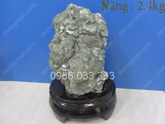 Khối Đá Vàng Găm Phong Thủy 2.4kg