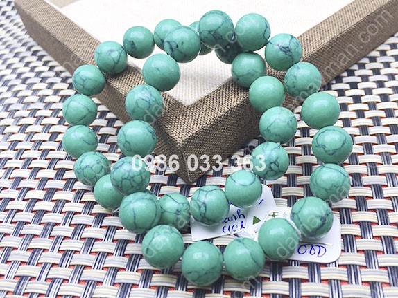 Chuỗi Tay Turquoise Xanh Lá 10li