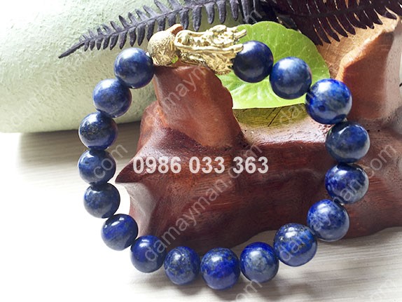 Lắc Tay Lapis Lazuli 10ly Phối Rồng