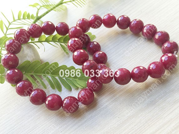 Lắc Tay Đá Ruby Giác 10li