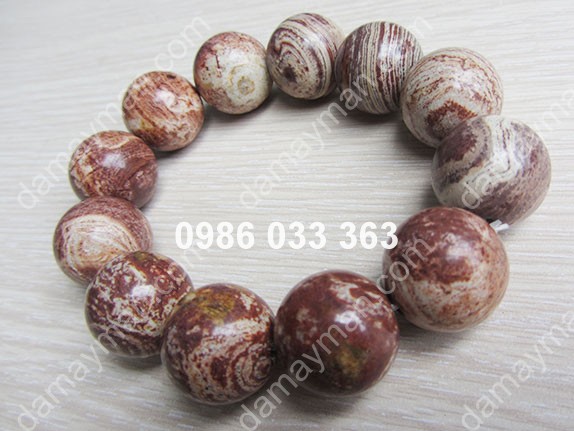 Lắc Tay Đá Chalcedony 18ly