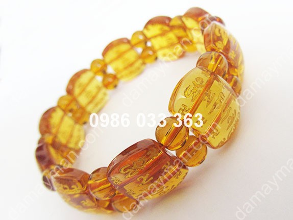 Lắc Tay Đá Lưu Ly Vàng Anmani 