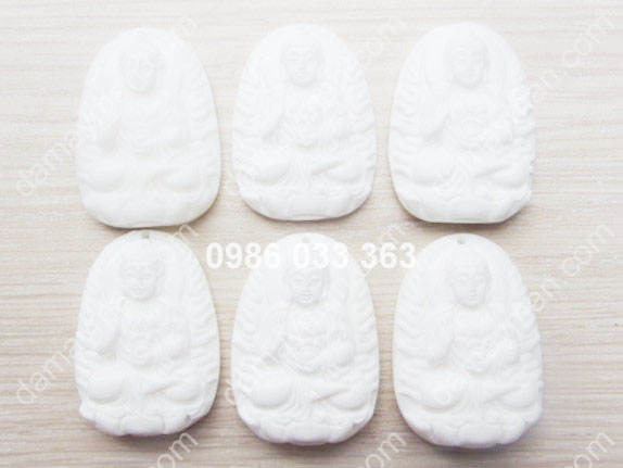 Phật BM A Di Đà Đá Bạch Ngọc 