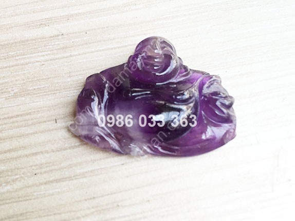 Phật Di Lạc Đá Thạch Anh Tím