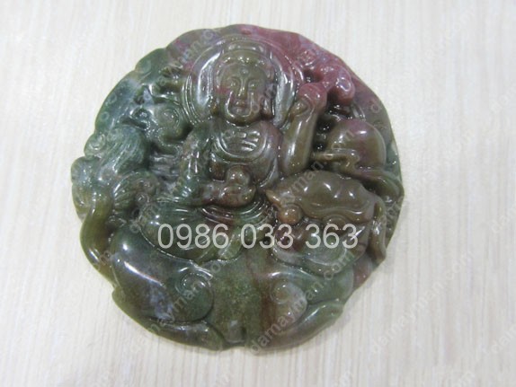 Văn Thù Bồ Tát Đá Chalcedony 