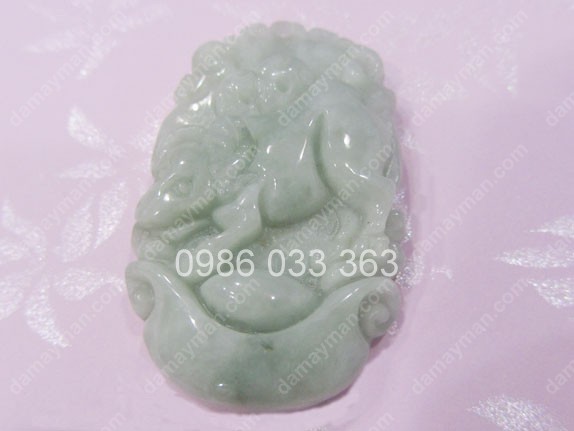 Mặt Dây Chuyền Cẩm Thạch Con Trâu