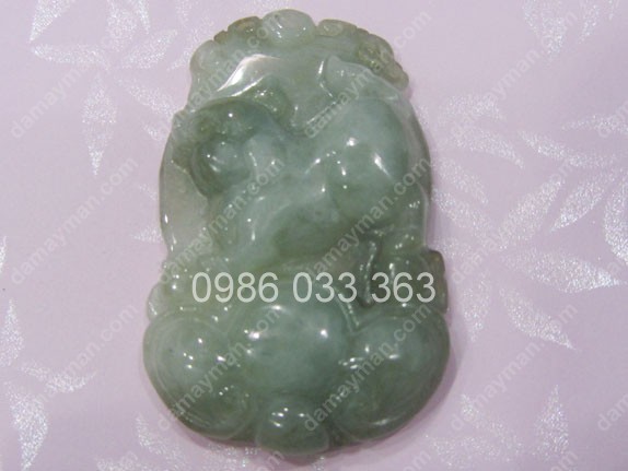 Mặt Cẩm Thạch Xanh Con Heo