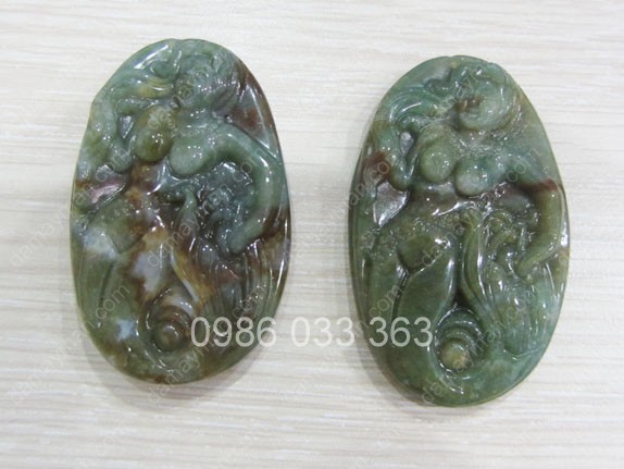 Mặt Dây Chuyền Nàng Tiên Cá Chalcedony
