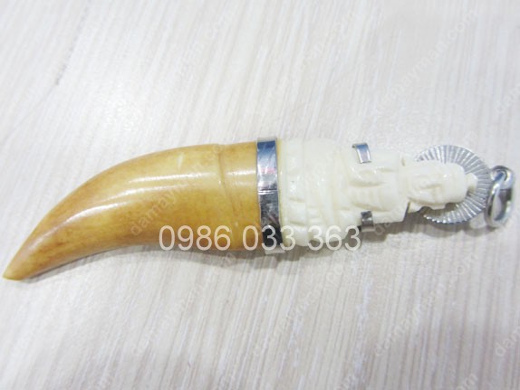 Mặt Dây Chuyền Nanh Vàng Phật Thích Ca Lớn 