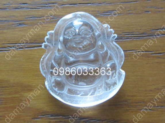 Mặt Phật Di Lạc Thạch Anh Trắng