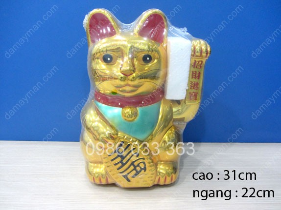 Mèo Thần Tài May Mắn 12( 31cm)