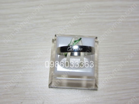 Nhẫn Đôi Inox Khắc Chữ Cartier