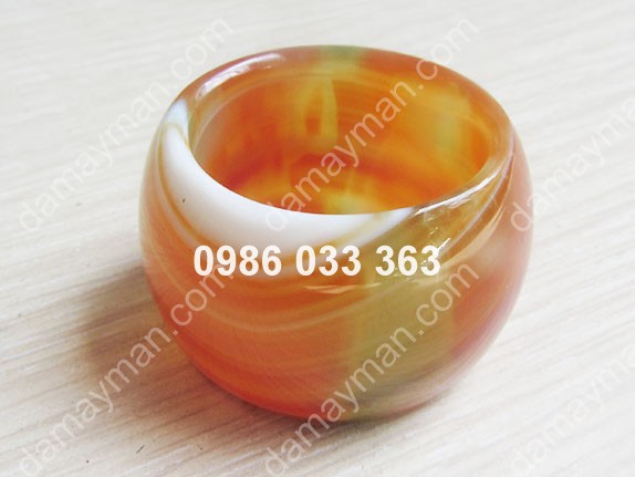 Nhẫn Đá Mã Não Đỏ 2 Màu