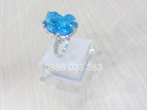 Nhẫn Tỳ Hưu Đá Sapphire