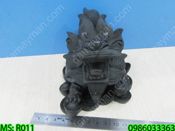 Rùa Đầu Rồng Bằng Đá Đen