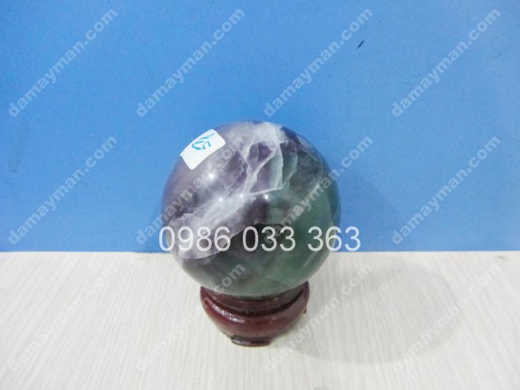 Quả Cầu Đá Thạch Anh Xanh F60