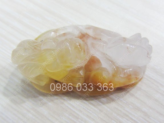 Tỳ Hưu Như Ý Thạch Anh Vàng