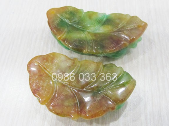 Tỳ Hưu Cẩm Thạch 3 Màu Chiếc Lá